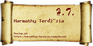 Harmathy Terézia névjegykártya