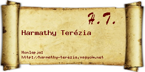 Harmathy Terézia névjegykártya